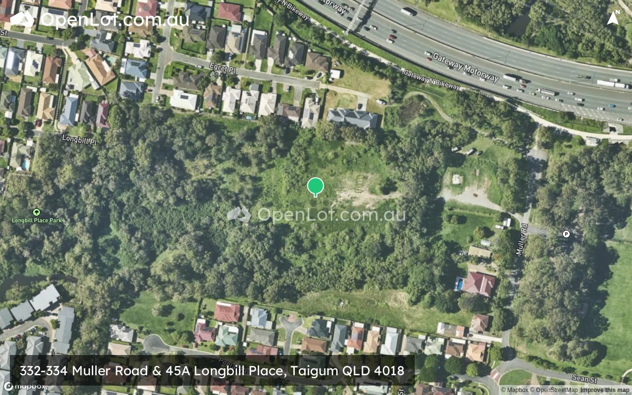 Satellite image for 332-334 Muller Road & 45A Longbill Place, Taigum QLD 4018