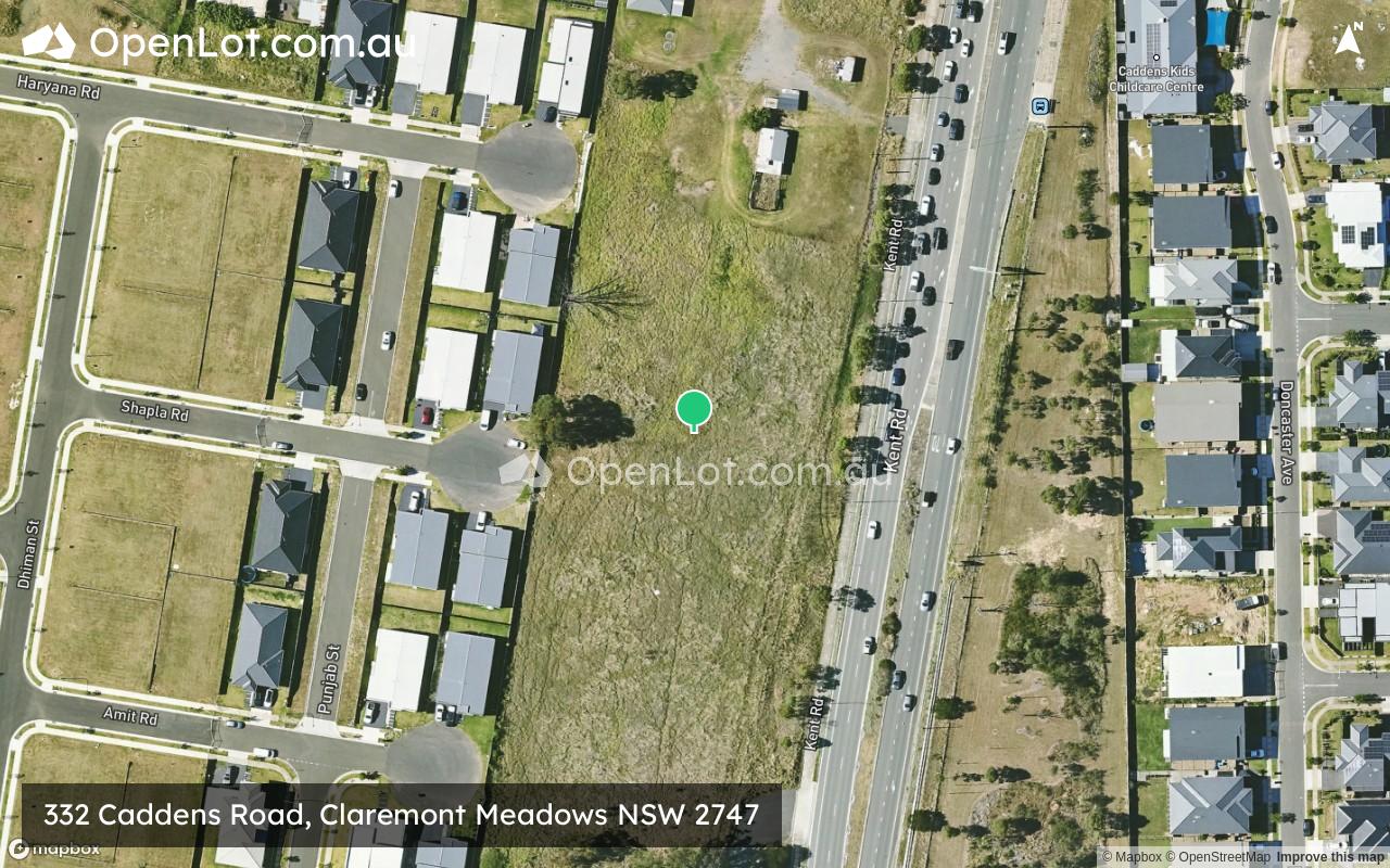 Satellite image for 332 Caddens Road, Claremont Meadows NSW 2747