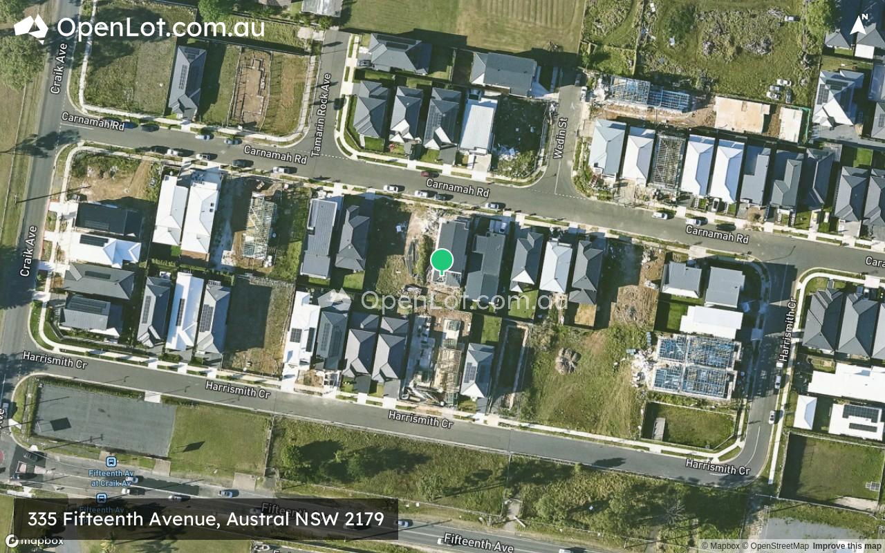 Satellite image for 335 Fifteenth Avenue, Austral NSW 2179