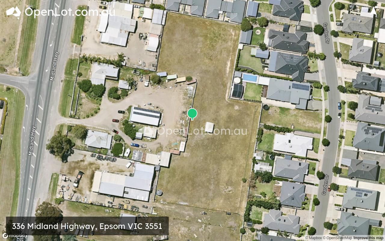 Satellite image for 336 Midland Highway, Epsom VIC 3551