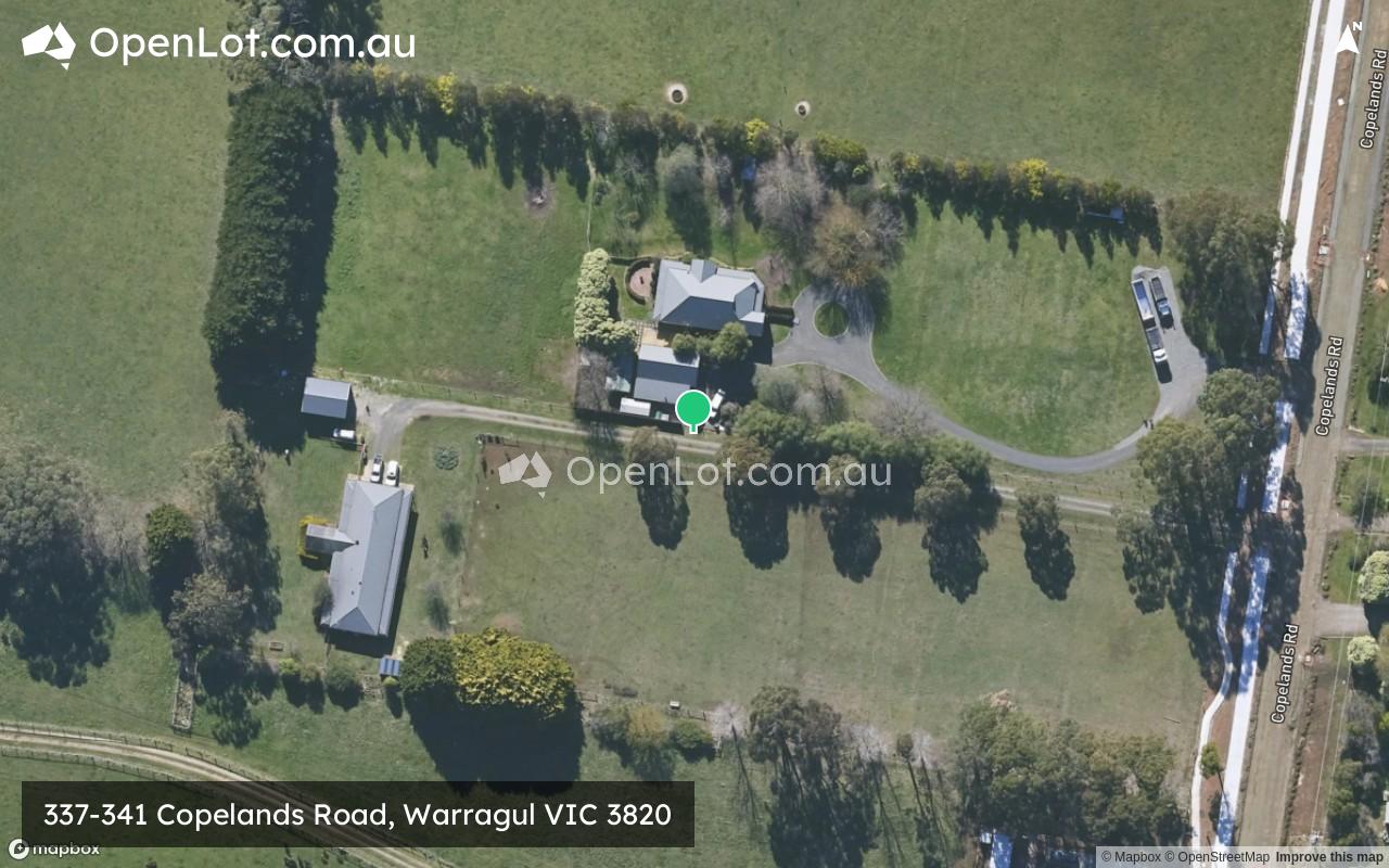 Satellite image for 337-341 Copelands Road, Warragul VIC 3820
