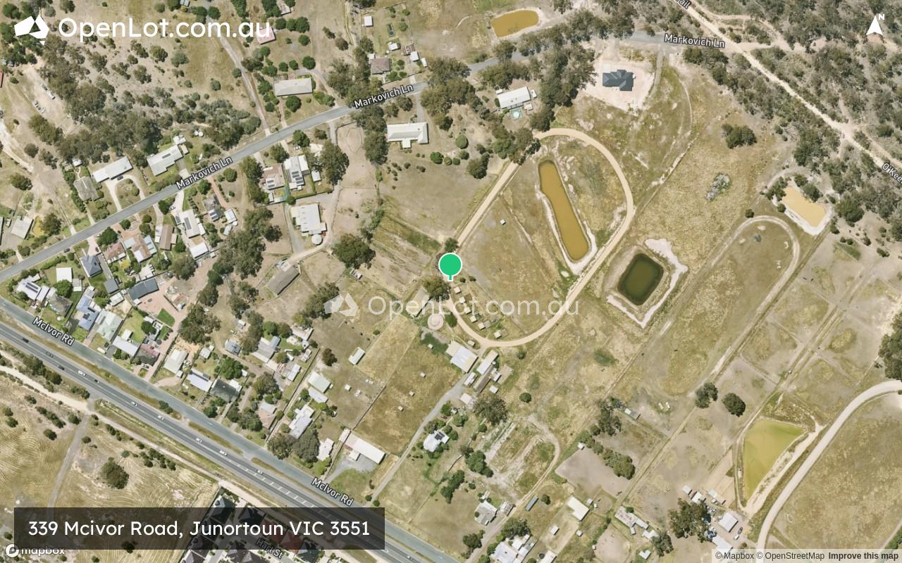 Satellite image for 339 Mcivor Road, Junortoun VIC 3551