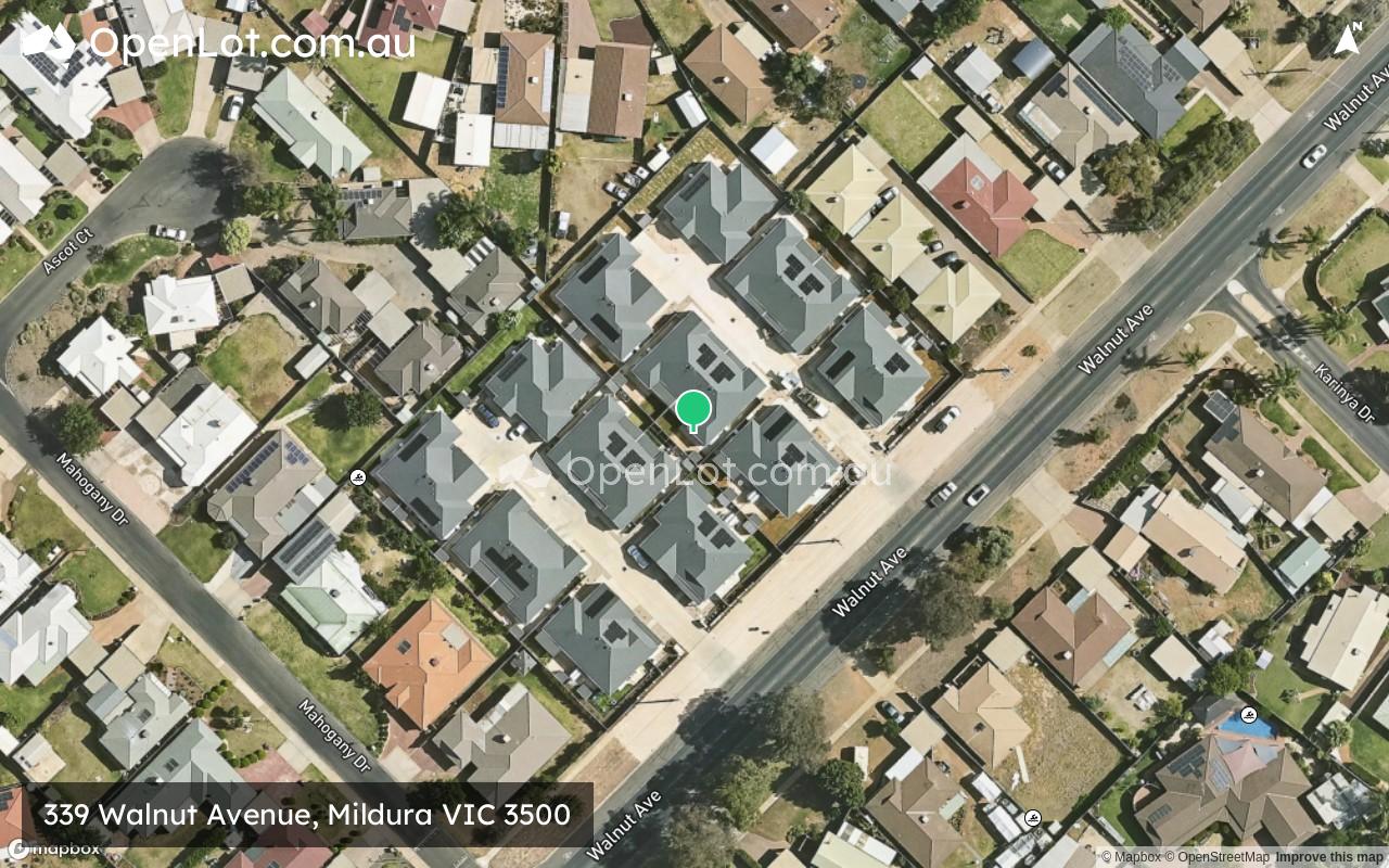 Satellite image for 339 Walnut Avenue, Mildura VIC 3500