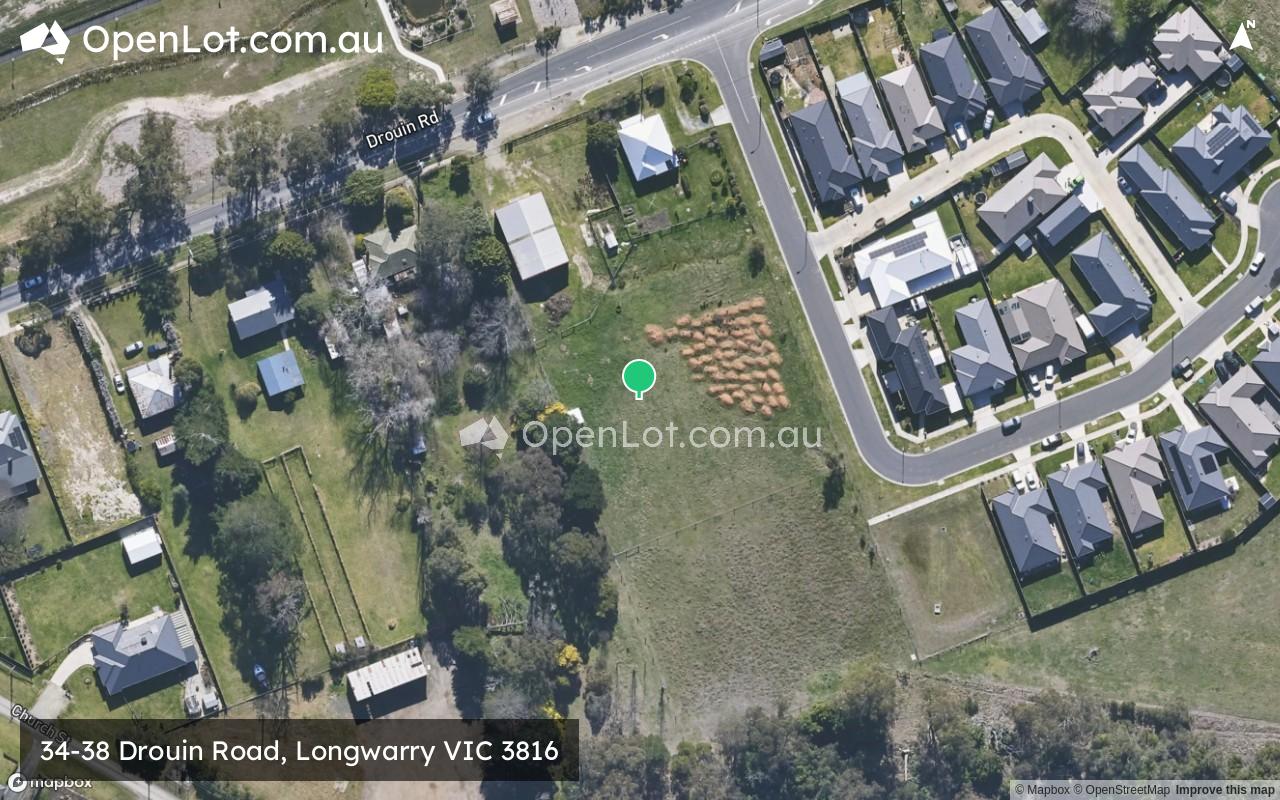 Satellite image for 34-38 Drouin Road, Longwarry VIC 3816
