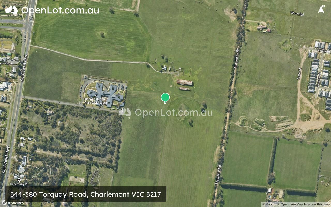 Satellite image for 344-380 Torquay Road, Charlemont VIC 3217