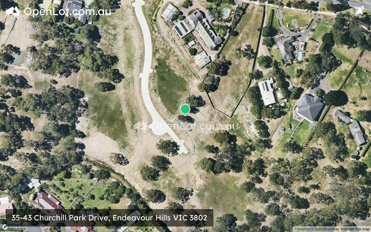 Satellite image for 35-43 Churchill Park Drive, Endeavour Hills VIC 3802