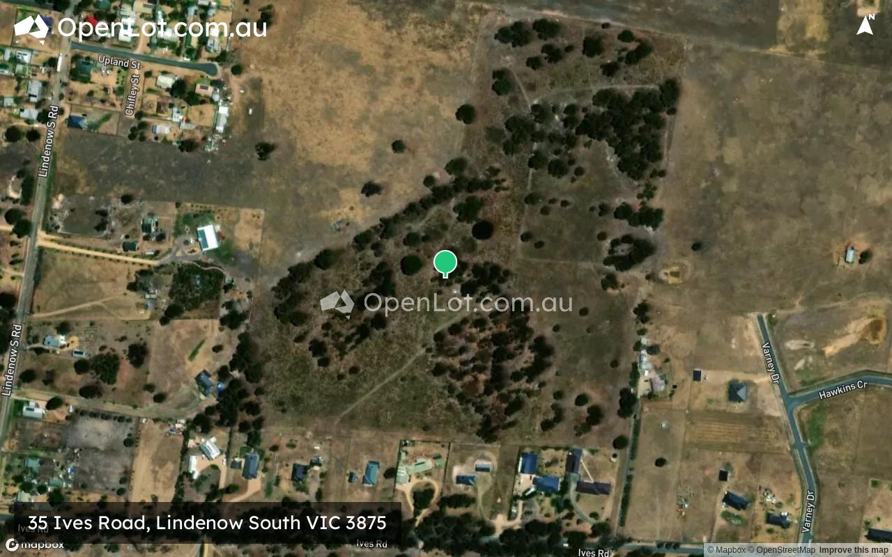 Satellite image for 35 Ives Road, Lindenow South VIC 3875