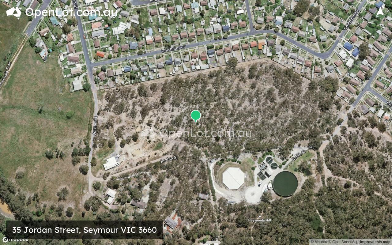 Satellite image for 35 Jordan Street, Seymour VIC 3660