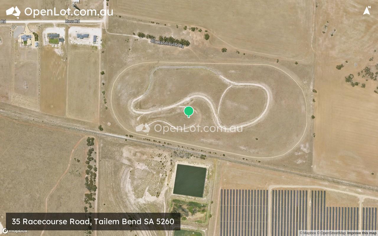 Satellite image for 35 Racecourse Road, Tailem Bend SA 5260