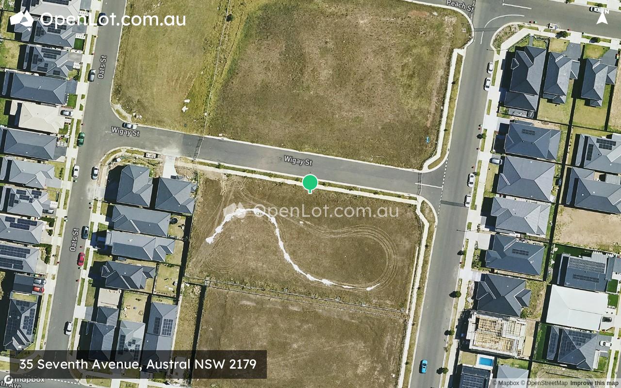 Satellite image for 35 Seventh Avenue, Austral NSW 2179