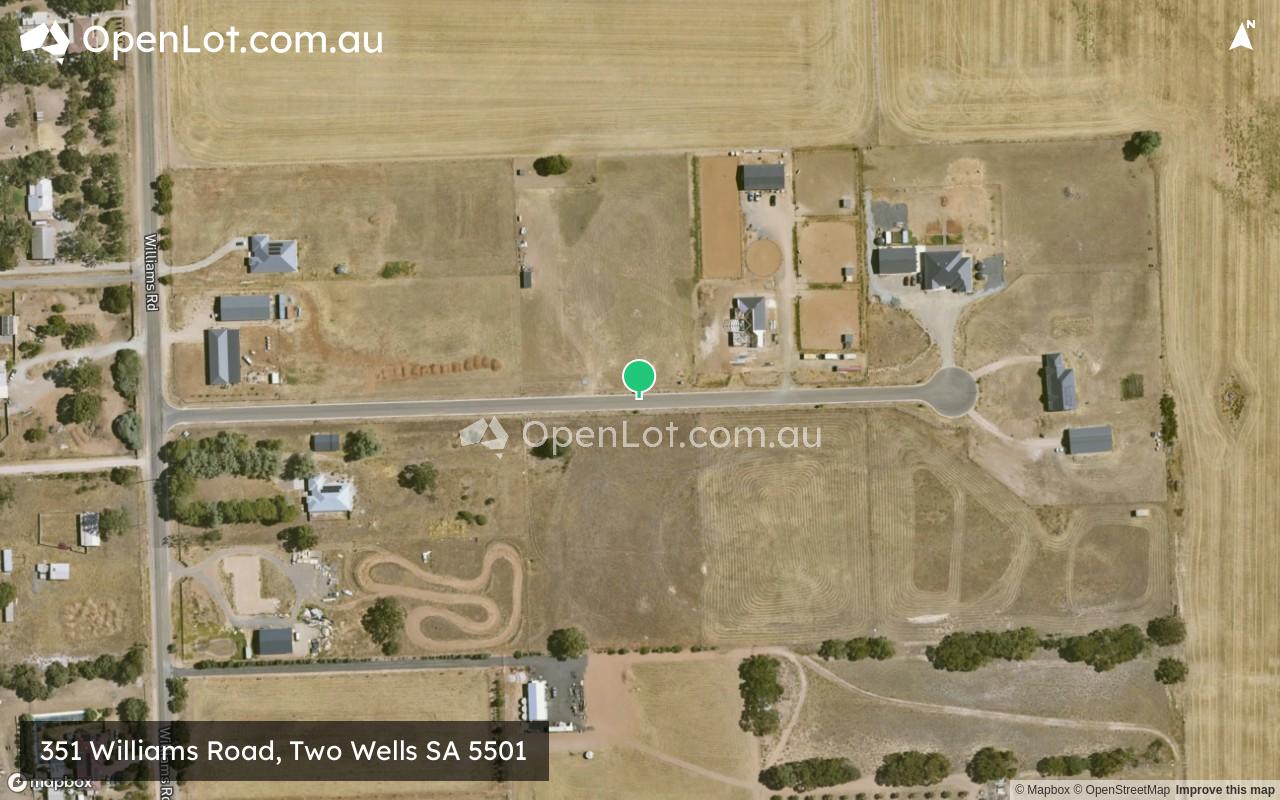 Satellite image for 351 Williams Road, Two Wells SA 5501