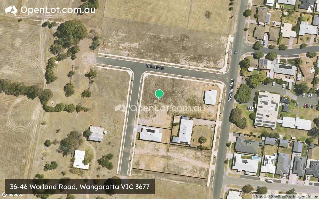 Satellite image for 36-46 Worland Road, Wangaratta VIC 3677