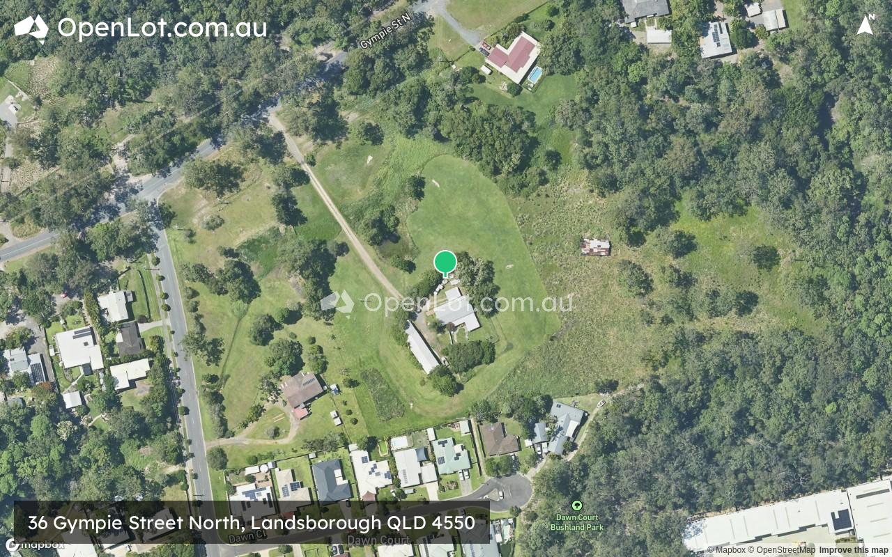 Satellite image for 36 Gympie Street North, Landsborough QLD 4550