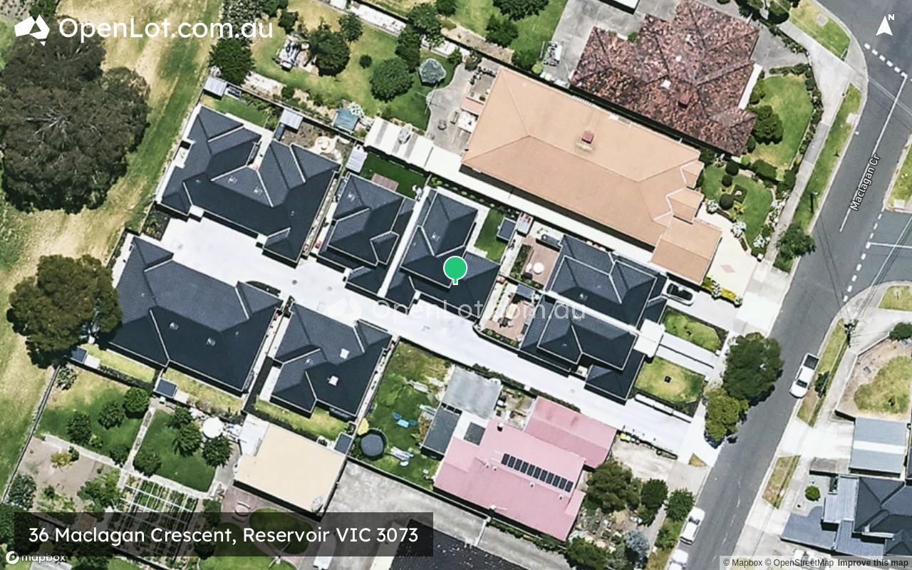 Satellite image for 36 Maclagan Crescent, Reservoir VIC 3073