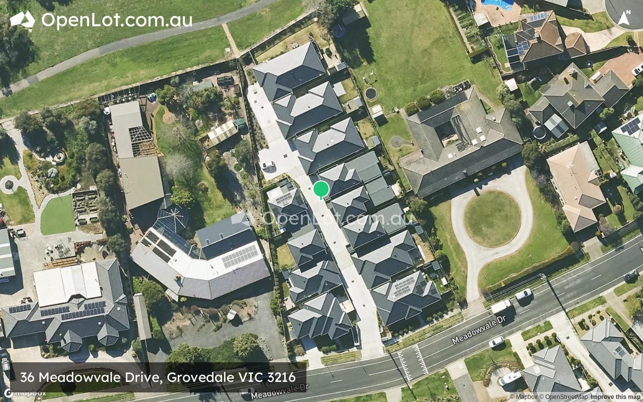 Satellite image for 36 Meadowvale Drive, Grovedale VIC 3216