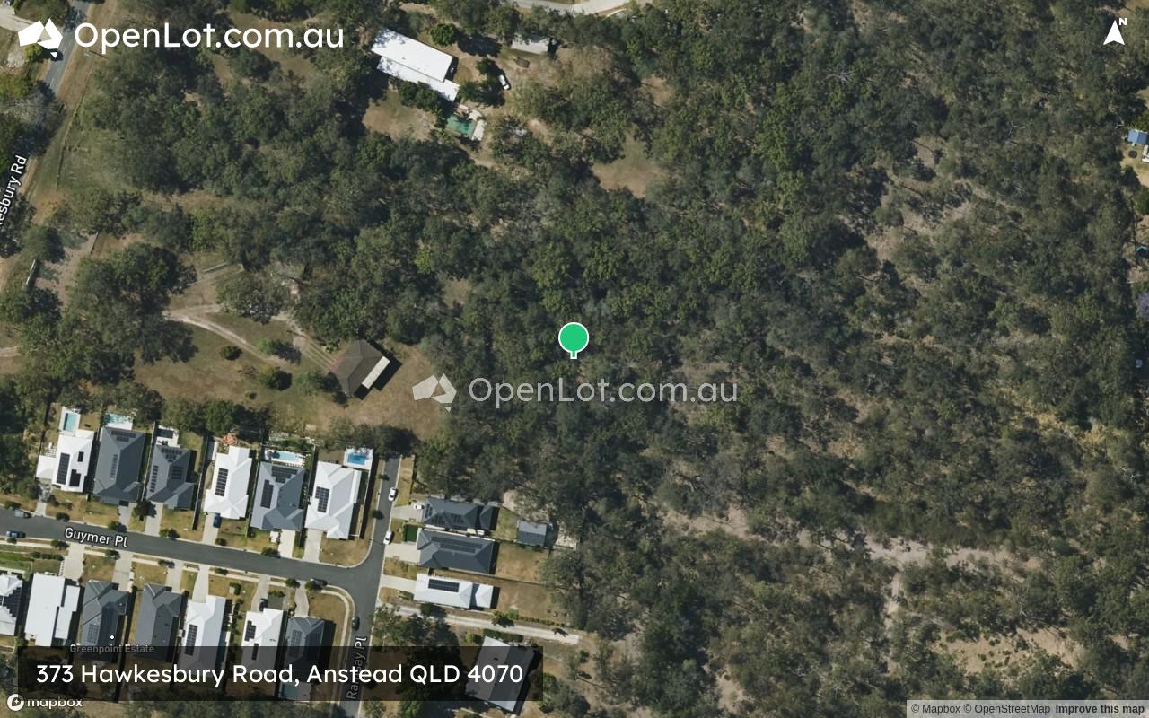 Satellite image for 373 Hawkesbury Road, Anstead QLD 4070