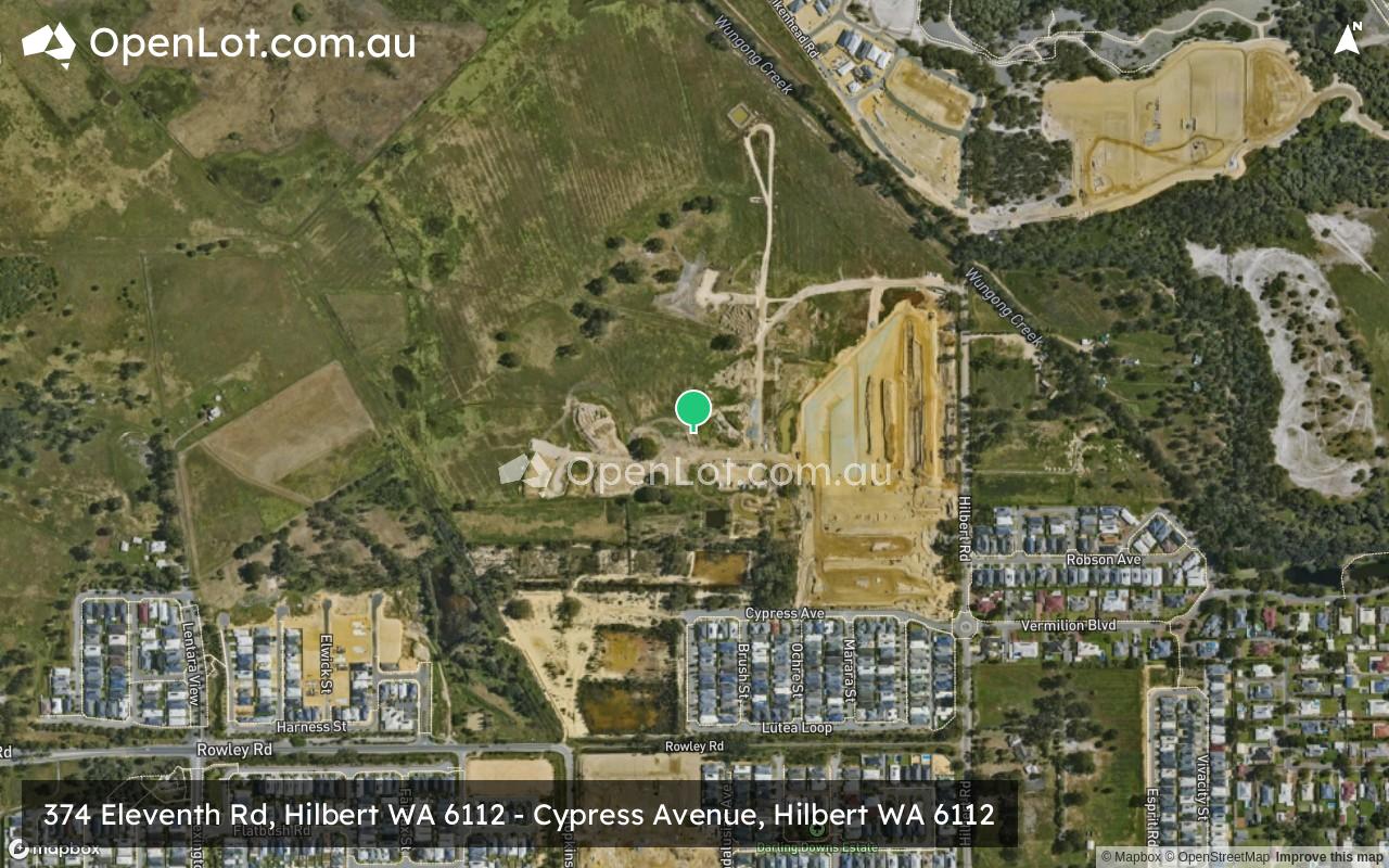 Satellite image for 374 Eleventh Rd, Hilbert WA 6112 - Cypress Avenue, Hilbert WA 6112