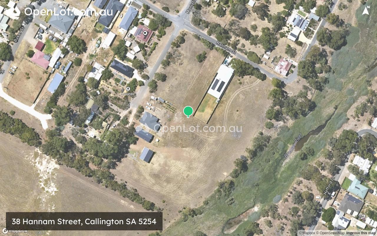 Satellite image for 38 Hannam Street, Callington SA 5254