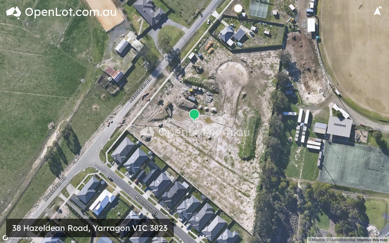 Satellite image for 38 Hazeldean Road, Yarragon VIC 3823
