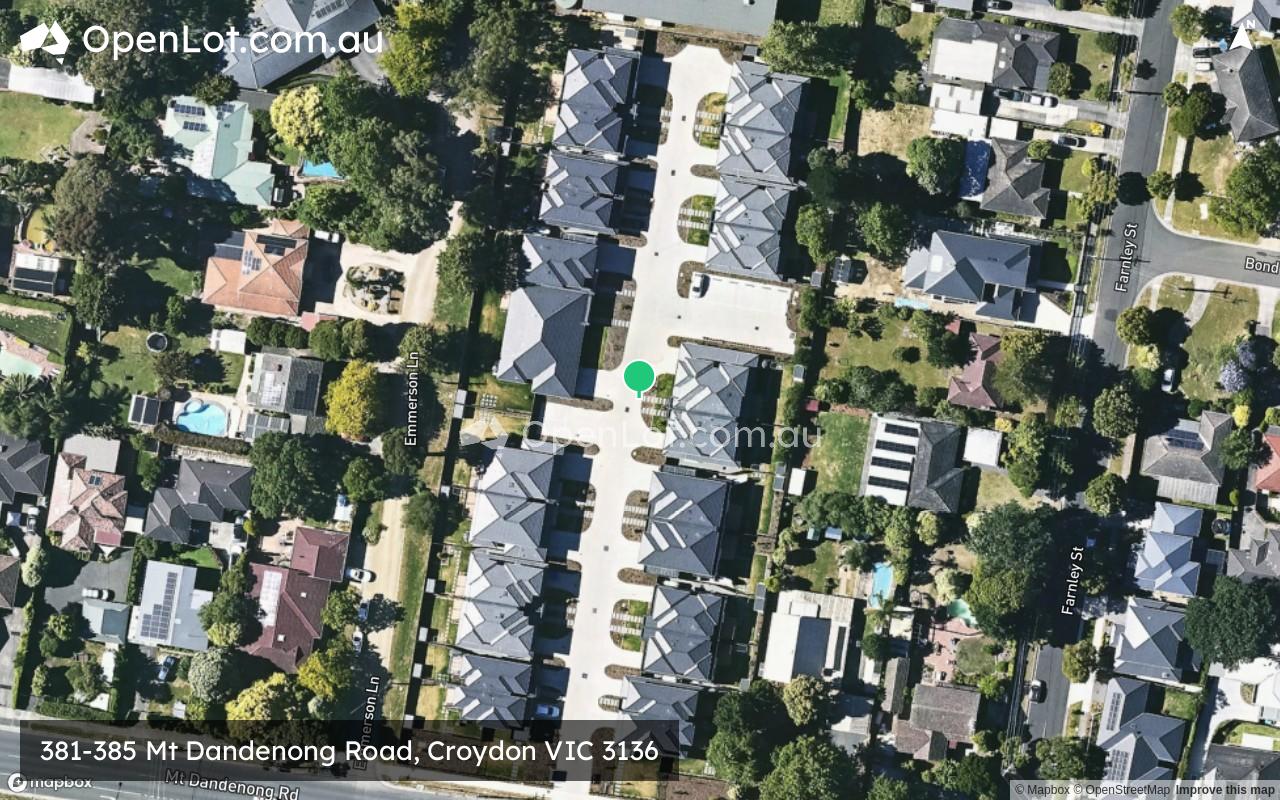 Satellite image for 381-385 Mt Dandenong Road, Croydon VIC 3136