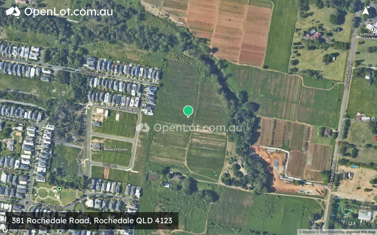 Satellite image for 381 Rochedale Road, Rochedale QLD 4123