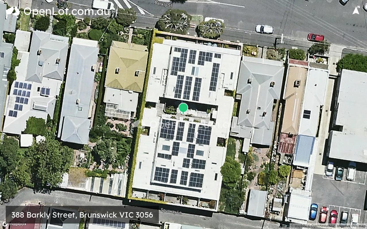Satellite image for 388 Barkly Street, Brunswick VIC 3056