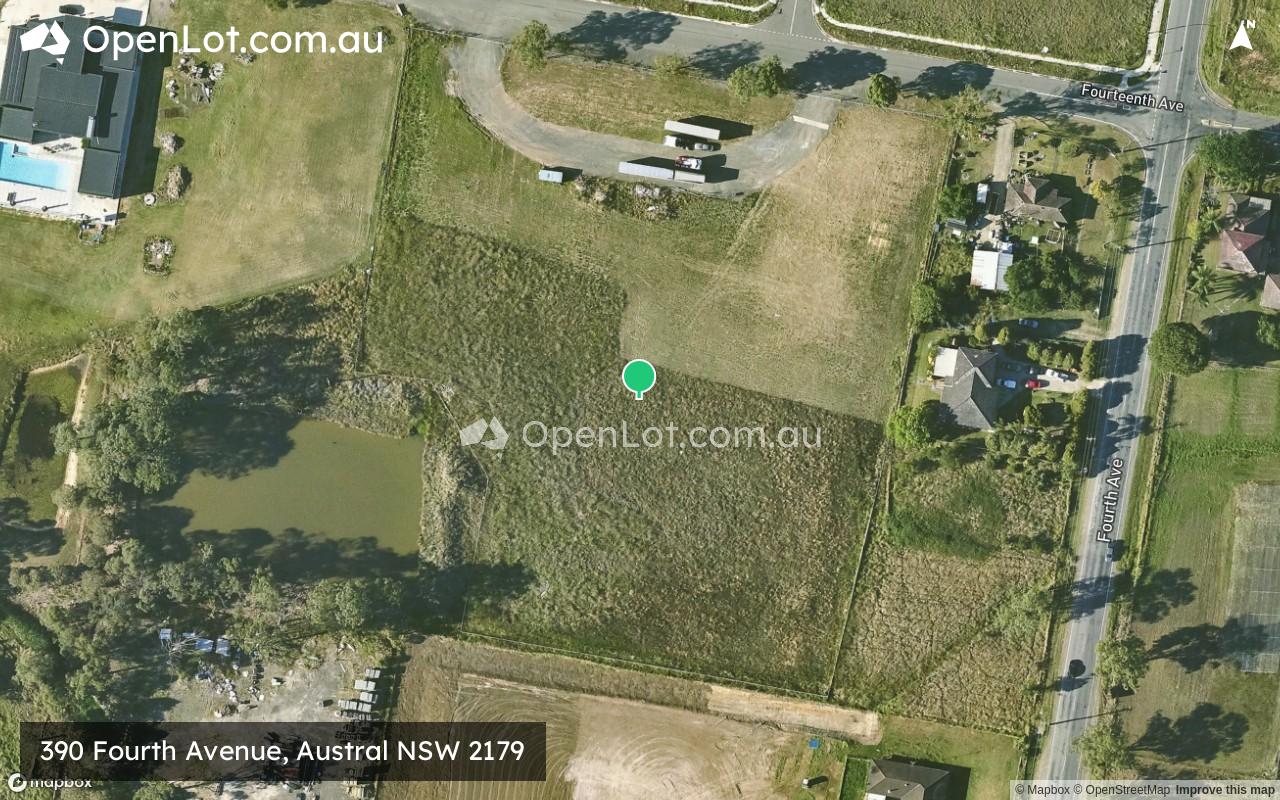 Satellite image for 390 Fourth Avenue, Austral NSW 2179