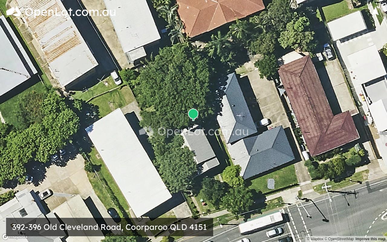 Satellite image for 392-396 Old Cleveland Road, Coorparoo QLD 4151