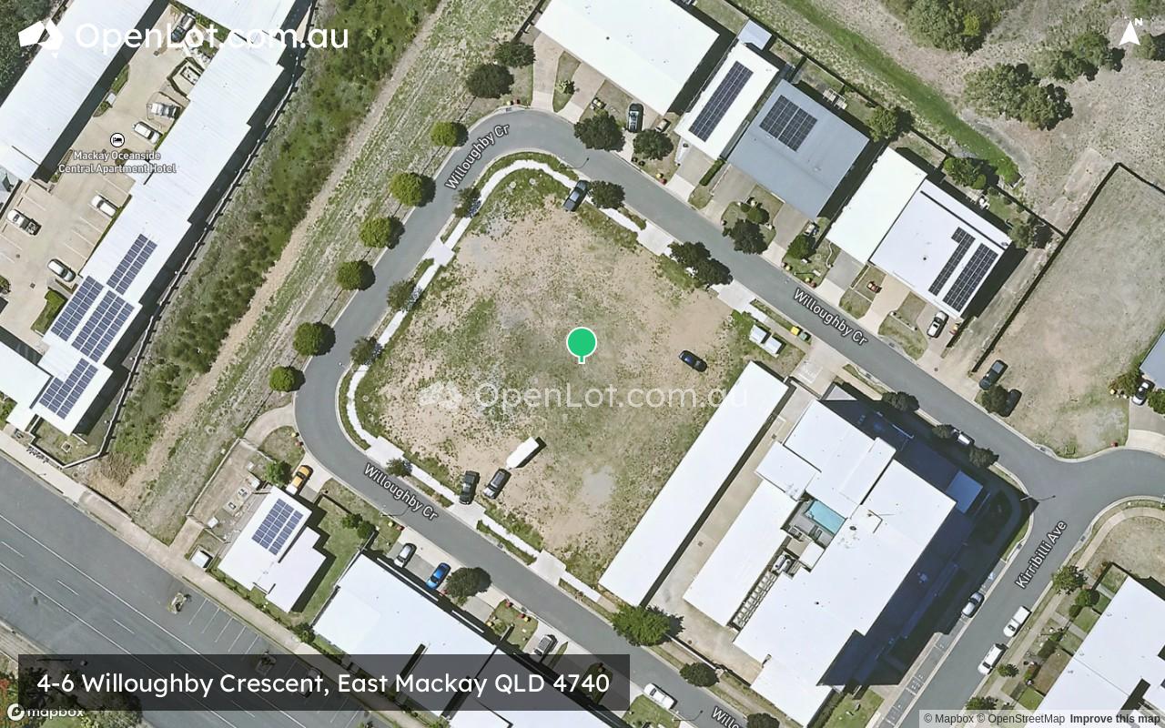Satellite image for 4-6 Willoughby Crescent, East Mackay QLD 4740