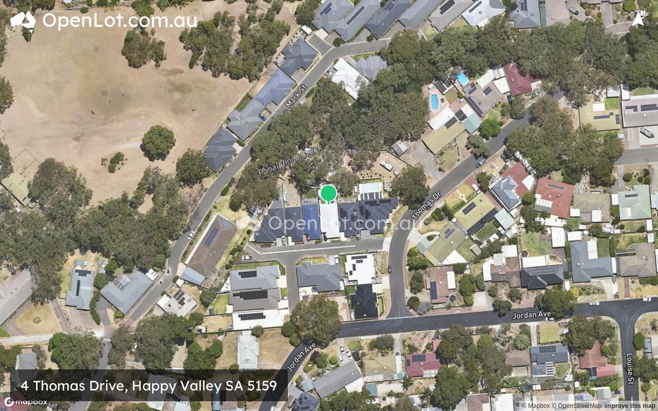 Satellite image for 4 Thomas Drive, Happy Valley SA 5159