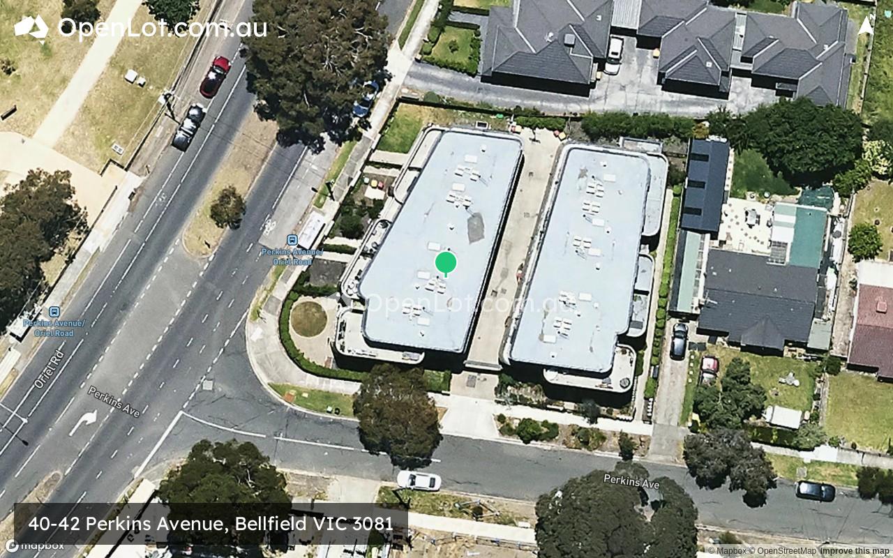 Satellite image for 40-42 Perkins Avenue, Bellfield VIC 3081
