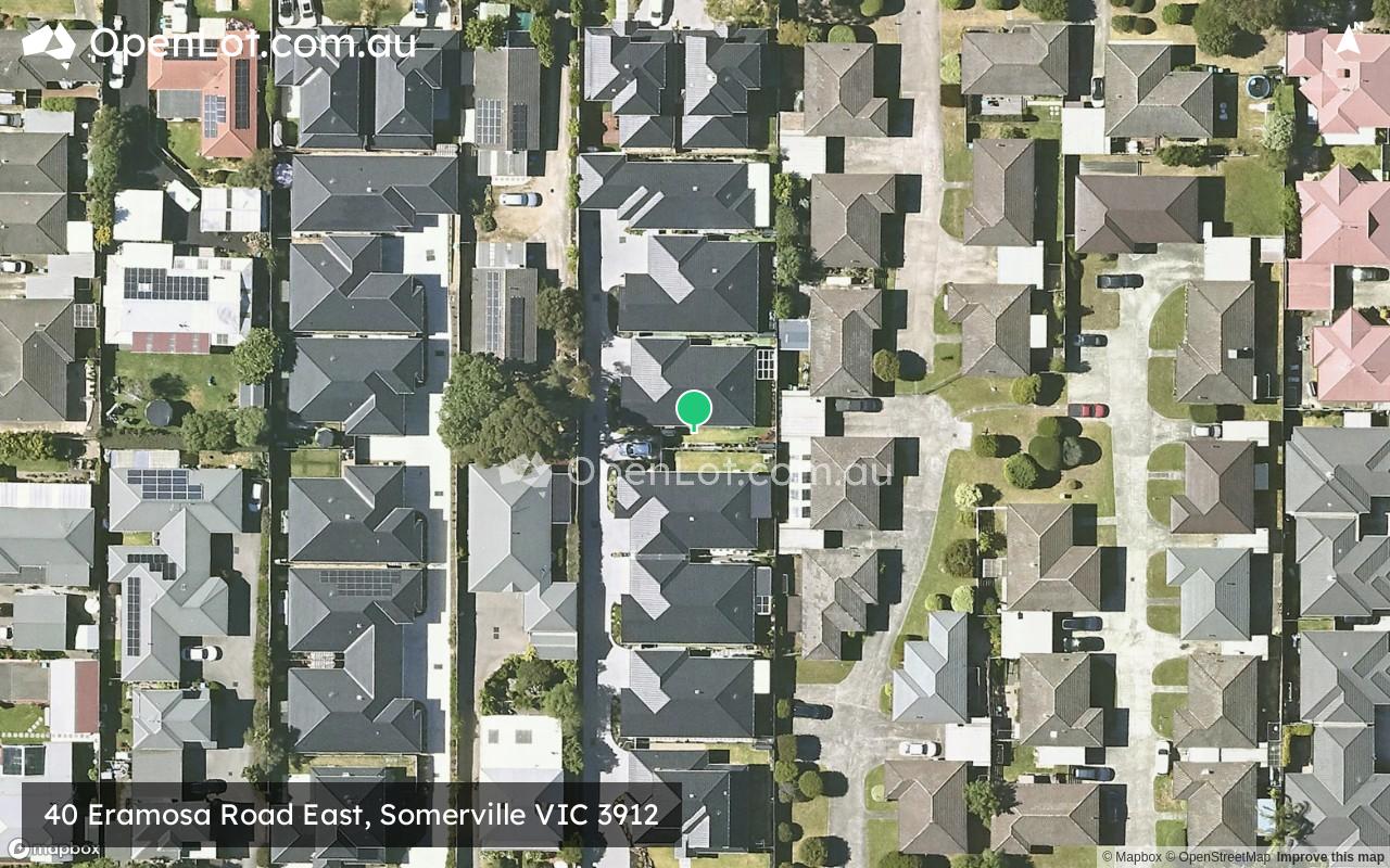 Satellite image for 40 Eramosa Road East, Somerville VIC 3912