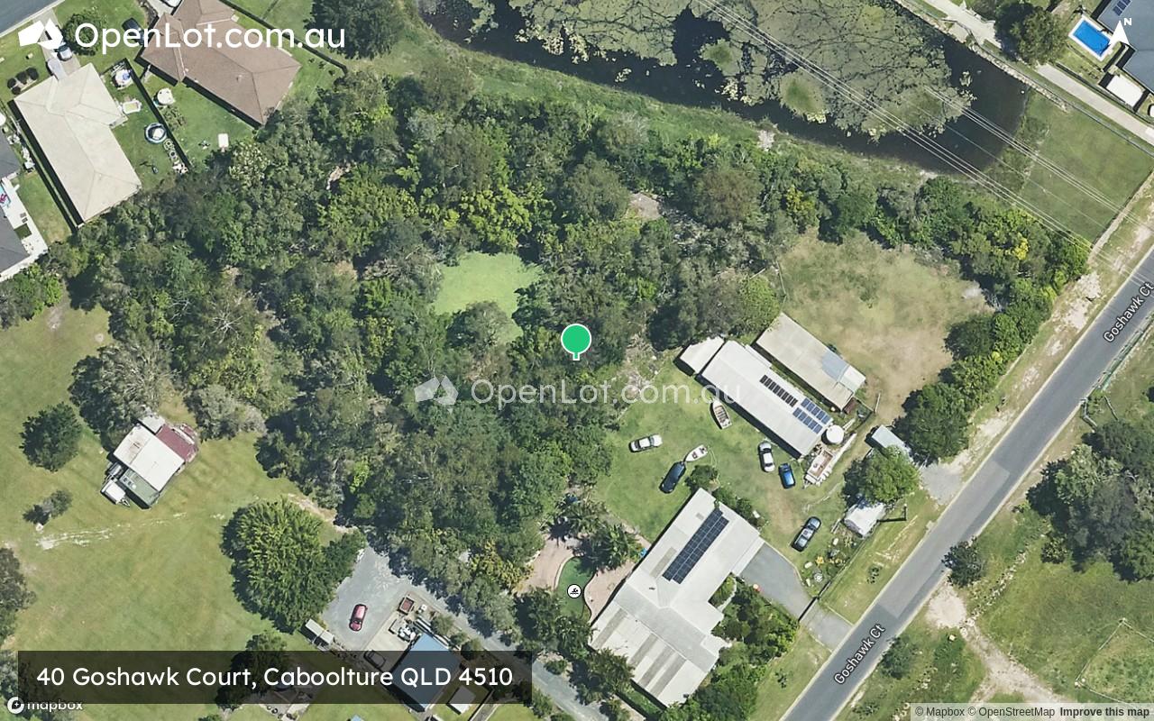 Satellite image for 40 Goshawk Court, Caboolture QLD 4510