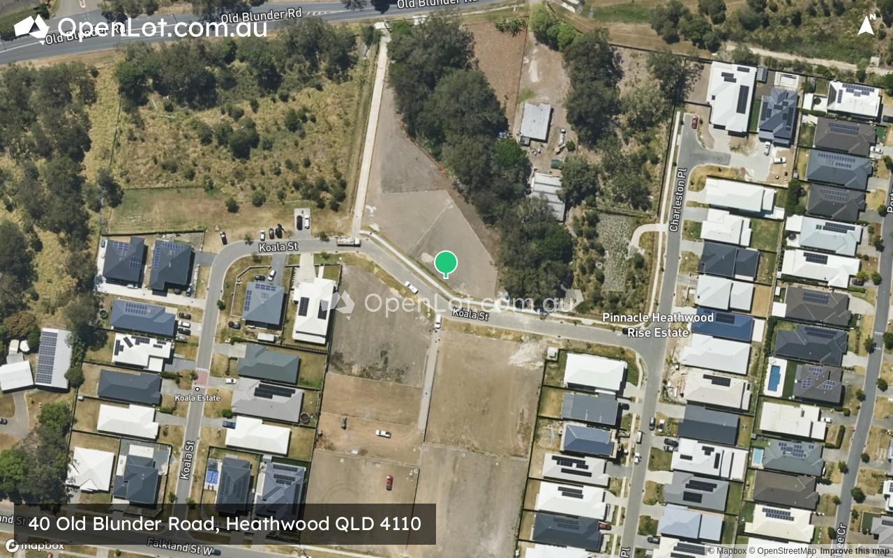 Satellite image for 40 Old Blunder Road, Heathwood QLD 4110