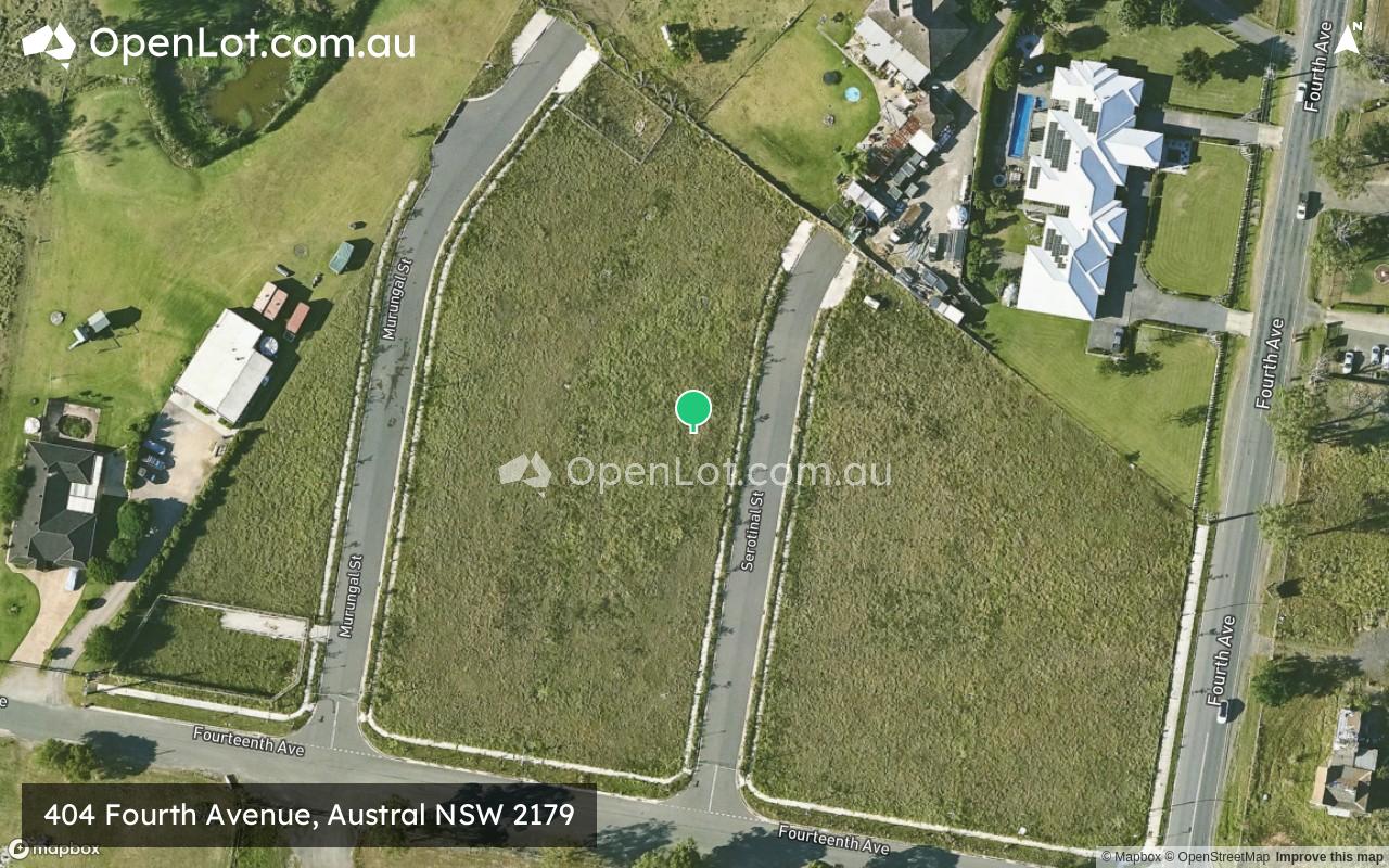 Satellite image for 404 Fourth Avenue, Austral NSW 2179