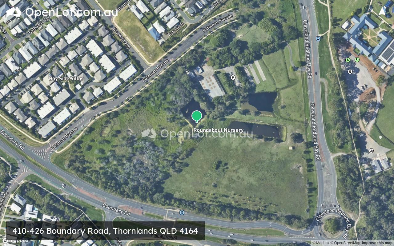 Satellite image for 410-426 Boundary Road, Thornlands QLD 4164