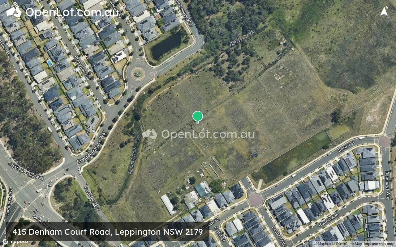 Satellite image for 415 Denham Court Road, Leppington NSW 2179