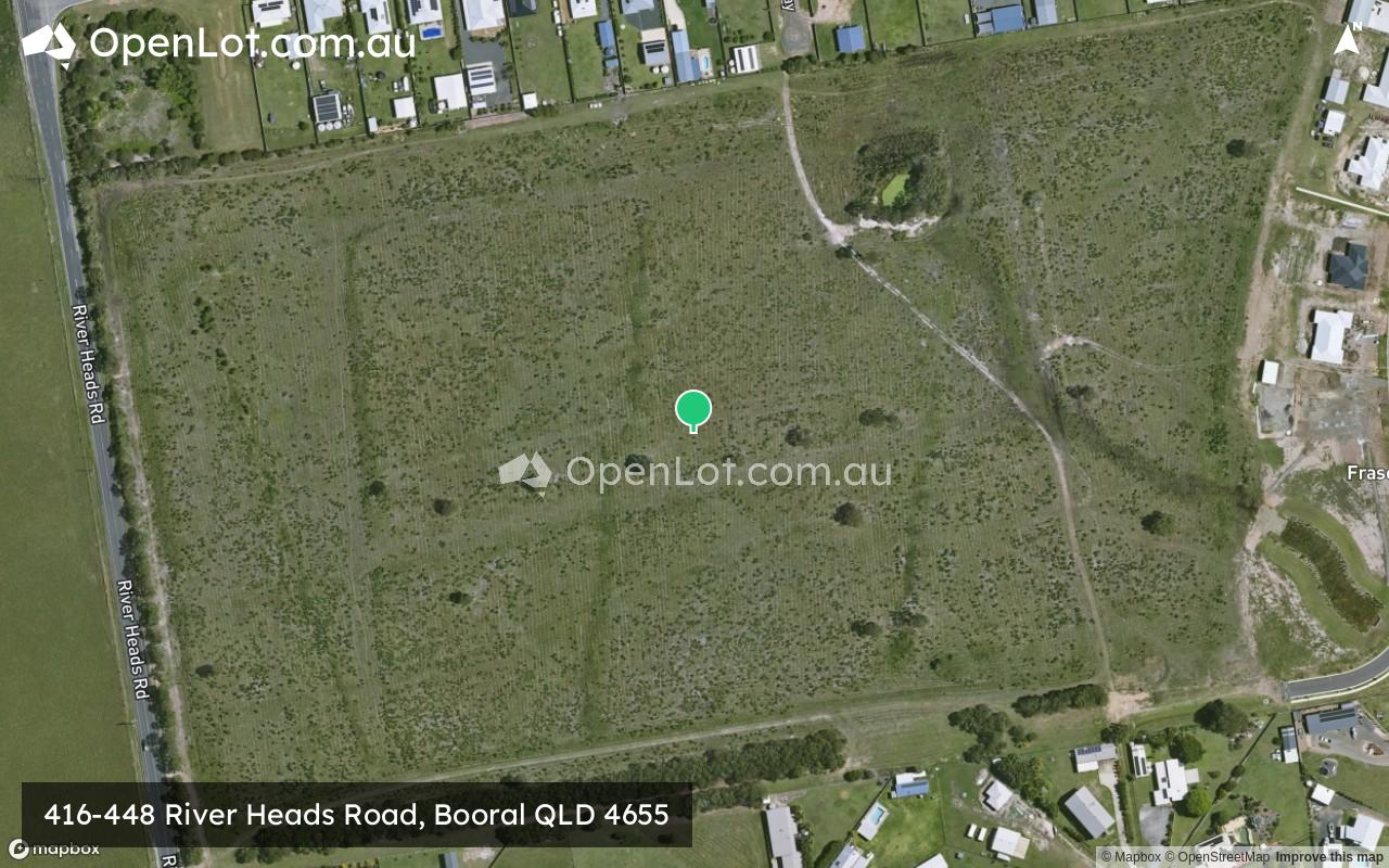 Satellite image for 416-448 River Heads Road, Booral QLD 4655
