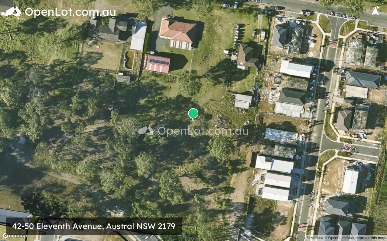 Satellite image for 42-50 Eleventh Avenue, Austral NSW 2179