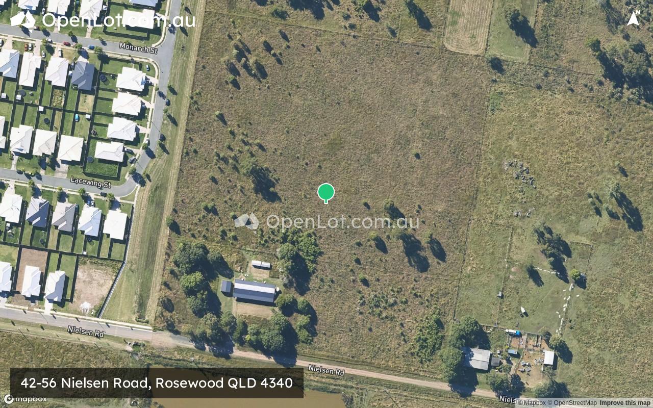 Satellite image for 42-56 Nielsen Road, Rosewood QLD 4340