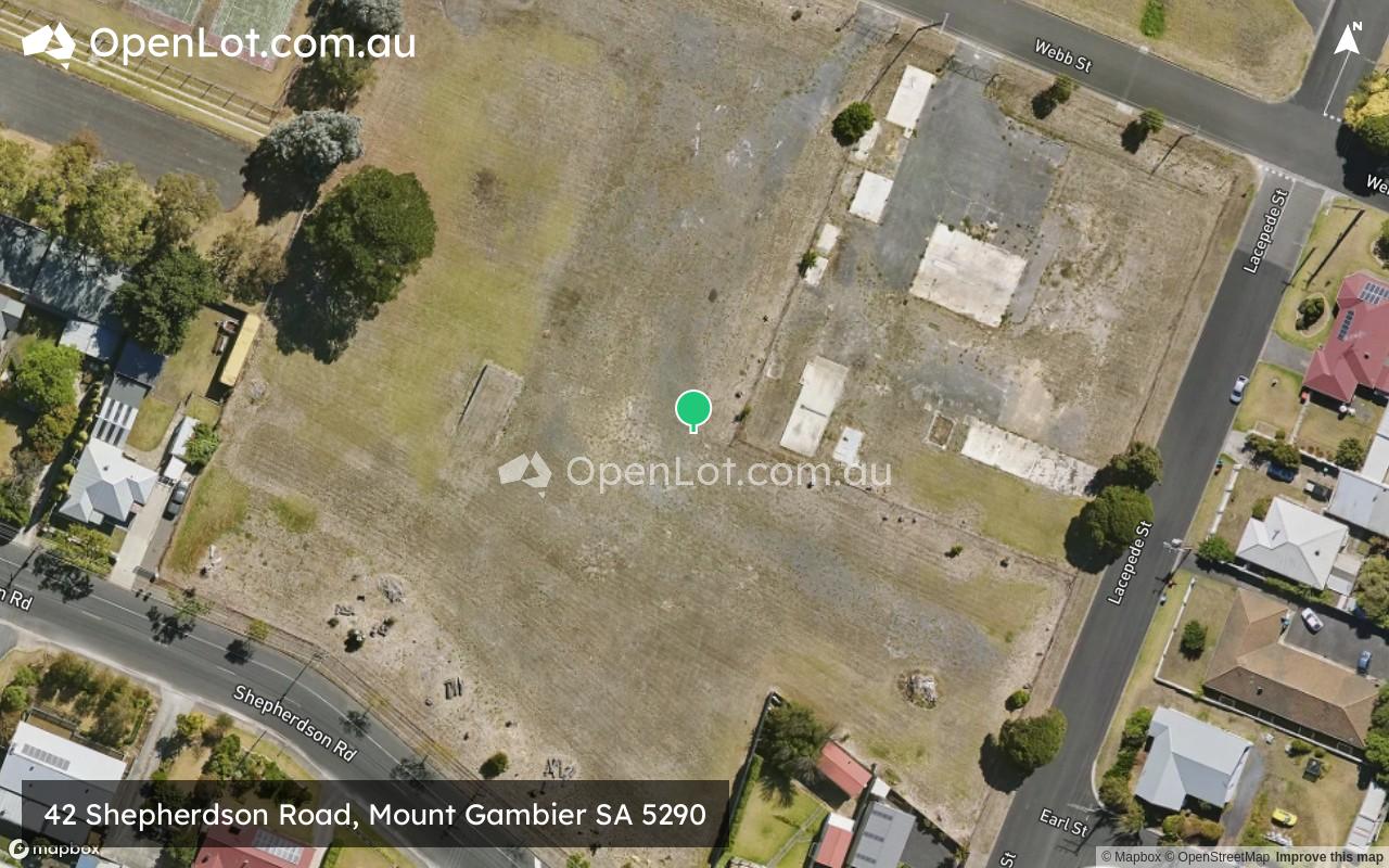 Satellite image for 42 Shepherdson Road, Mount Gambier SA 5290