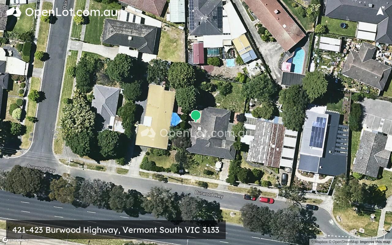 Satellite image for 421-423 Burwood Highway, Vermont South VIC 3133