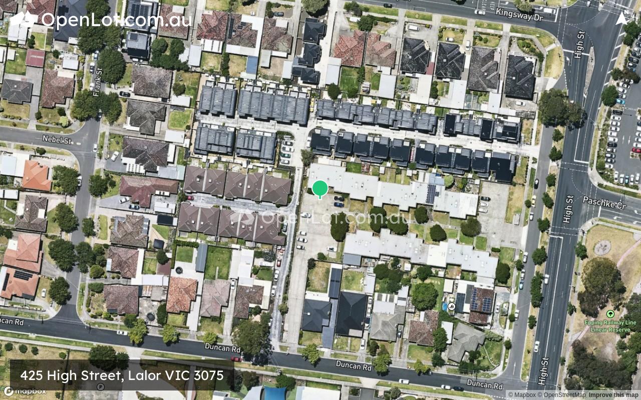 Satellite image for 425 High Street, Lalor VIC 3075