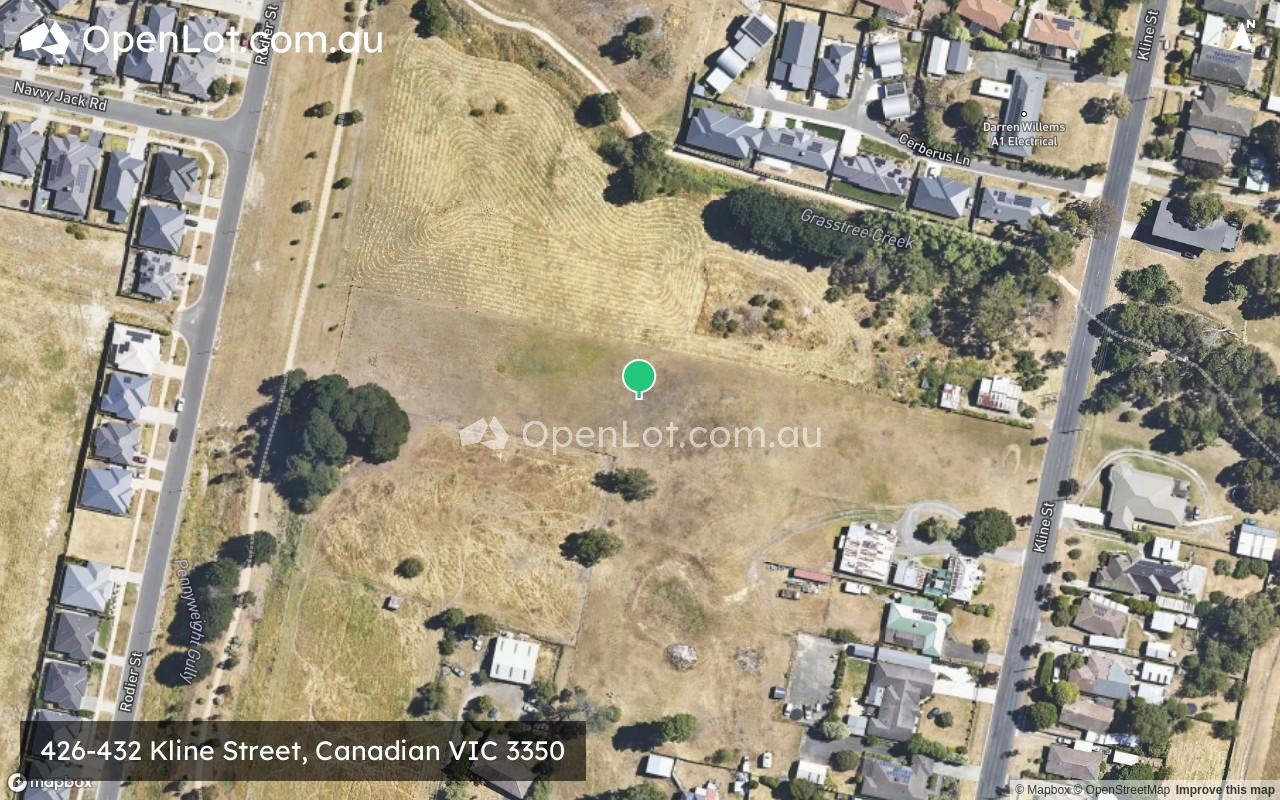 Satellite image for 426-432 Kline Street, Canadian VIC 3350