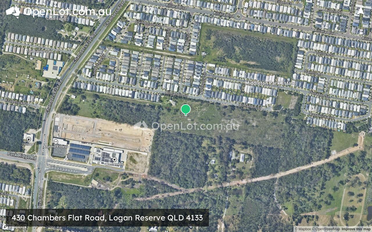 Satellite image for 430 Chambers Flat Road, Logan Reserve QLD 4133
