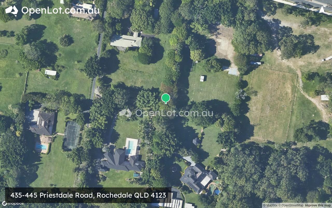 Satellite image for 435-445 Priestdale Road, Rochedale QLD 4123