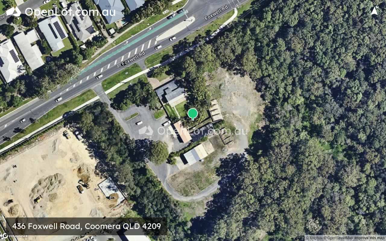 Satellite image for 436 Foxwell Road, Coomera QLD 4209