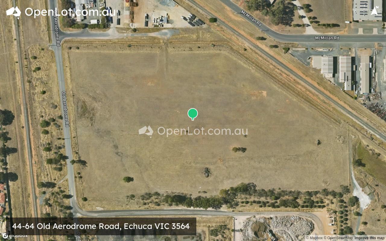Satellite image for 44-64 Old Aerodrome Road, Echuca VIC 3564