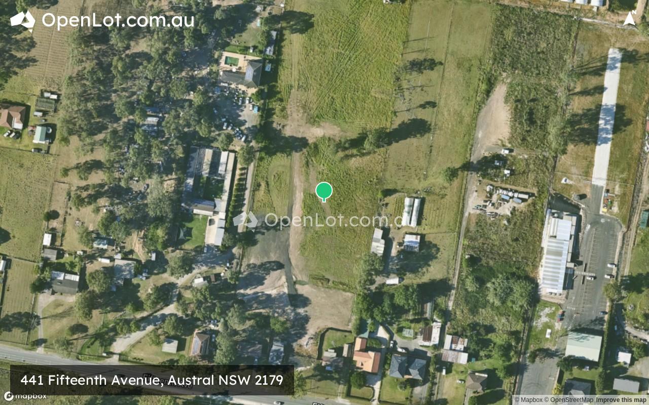 Satellite image for 441 Fifteenth Avenue, Austral NSW 2179