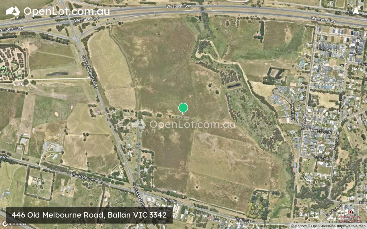 Satellite image for 446 Old Melbourne Road, Ballan VIC 3342